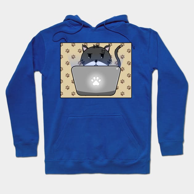 Working Cat Hoodie by thearkhive